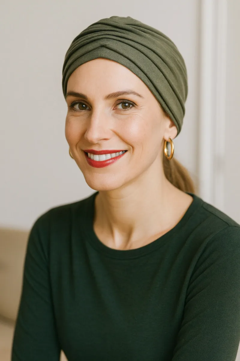 Turbante Oncológico Essential Olive