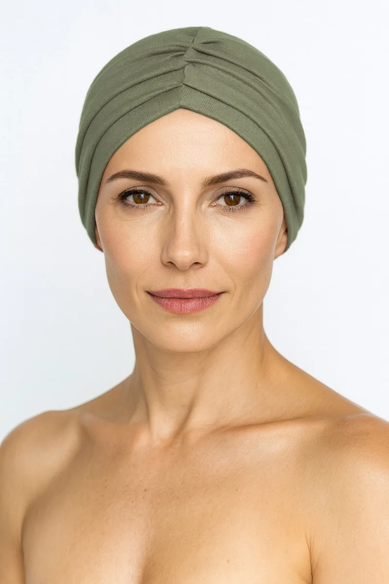 Turbante Oncológico Essential Olive - Image 3