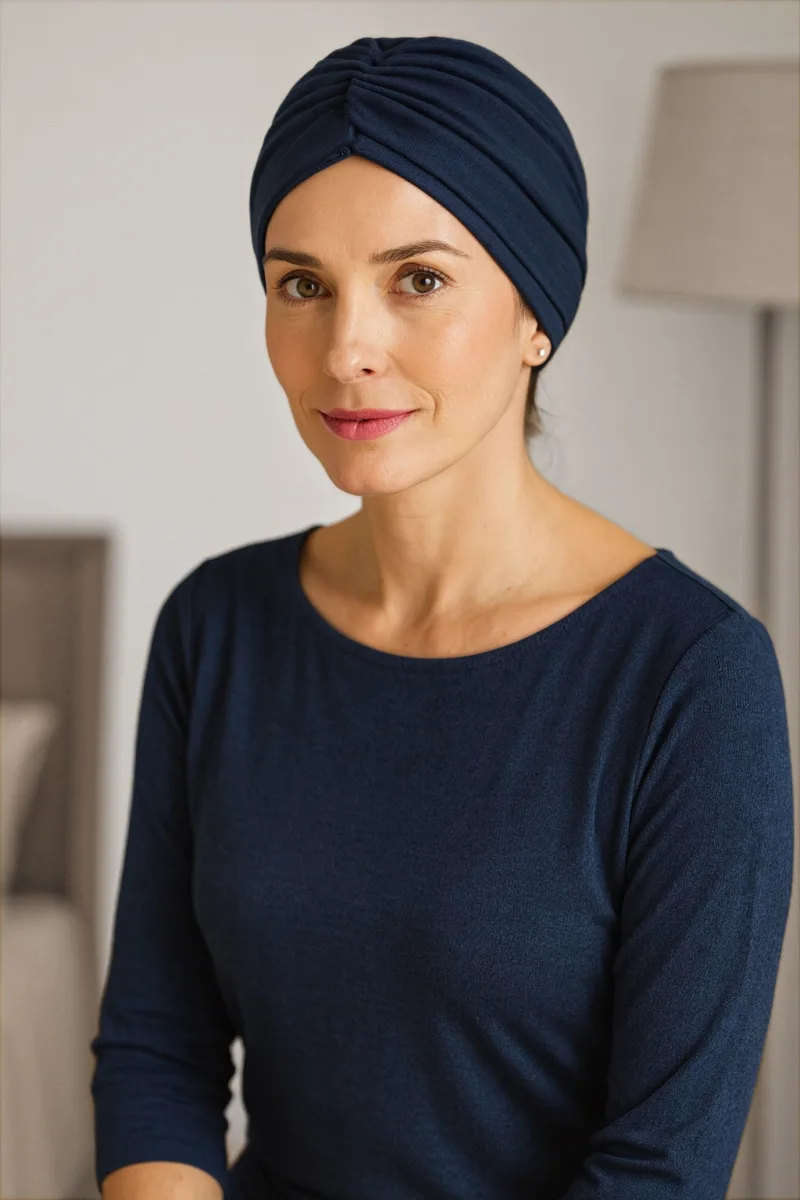 Turbante Oncológico Essential Blue - Image 5