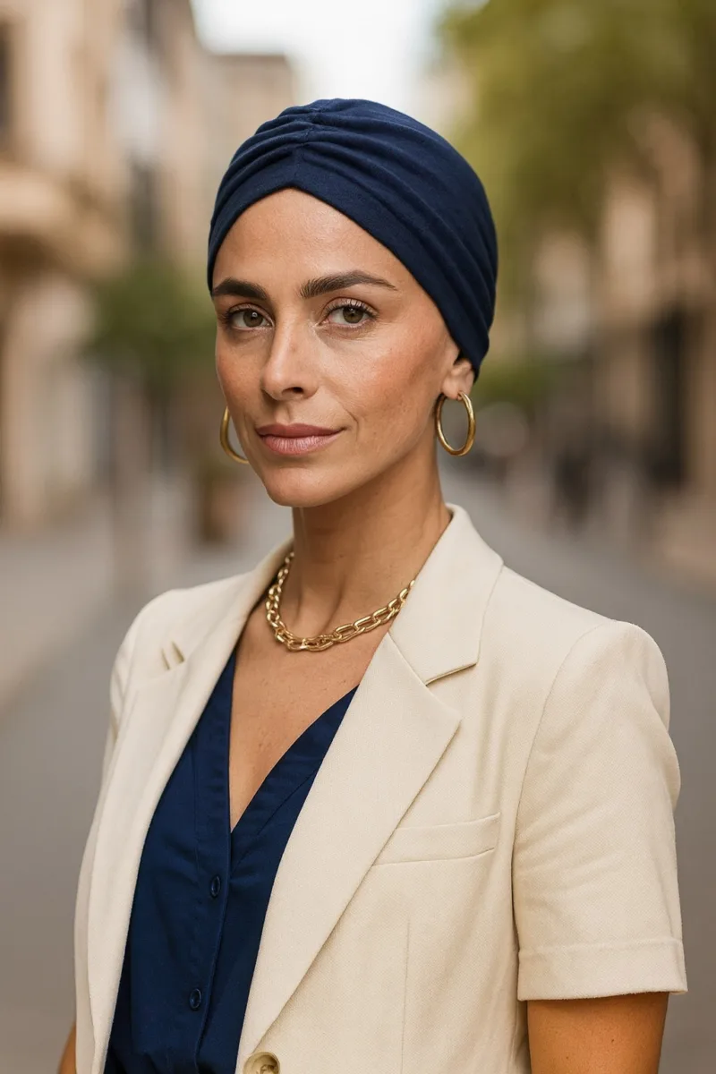 Turbante Oncológico Essential Blue